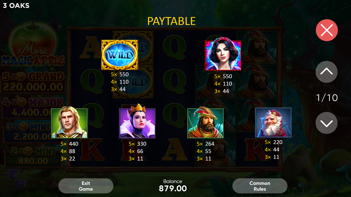  Magic Apple Hold and Win